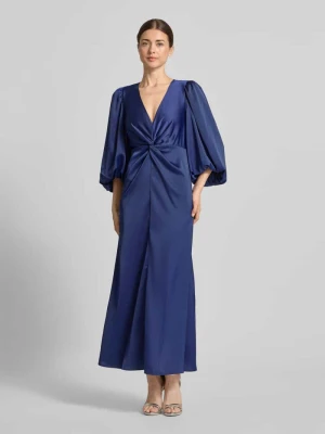 Sukienka maxi z rękawami balonowymi model 'THEA' YAS