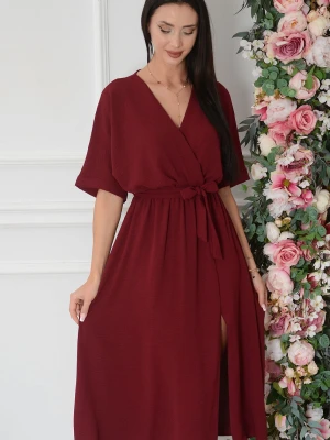 Sukienka midi a'la kimono bordo Emsa Cocomoda.pl - odzież damska, sukienki, buty, dodatki