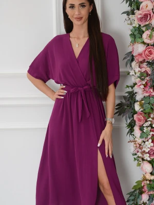 Sukienka midi a'la kimono śliwka Emsa Cocomoda.pl - odzież damska, sukienki, buty, dodatki