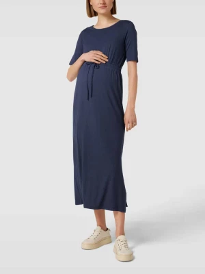 Sukienka midi ciążowa z okrągłym dekoltem model ‘ALISON’ Mamalicious