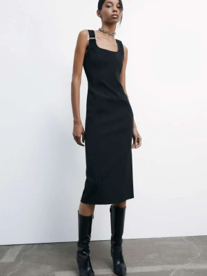 Sukienka midi „ESSENTIAL” z krepy PATRIZIA PEPE