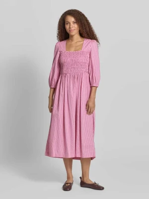 Sukienka midi fit and flare z mieszanka bawełny Marc O'Polo DENIM