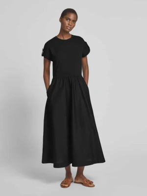 Sukienka midi Fit-and-Flare ze złotymi guzikami Tommy Hilfiger
