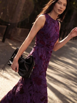 Sukienka midi flokowana Desigual