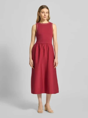 Sukienka midi o kroju regular fit z okrągłym dekoltem Jake*s Casual