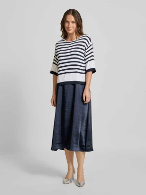 Sukienka midi o kroju regular fit z rękawem o dł. 1/2 ROBE LÉGÈRE