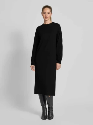 Sukienka midi o kroju relaxed fit z czystej żywej wełny model ‘Rimone’ drykorn