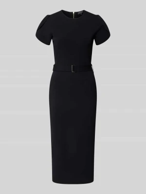 Sukienka midi o kroju slim fit z mieszanki wiskozy model 'JULIANY' Ted Baker Czarny