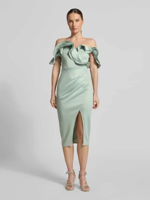 Sukienka midi o kroju slim fit z rozcięciem (rozporkiem) Lipsy