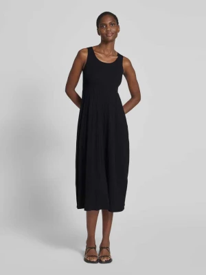 Sukienka midi o linii A z mieszanki wiskozy model ‘MARKUS’ Weekend Max Mara