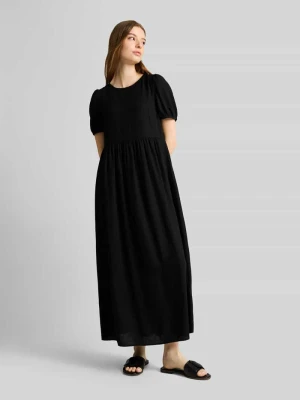 Sukienka midi o swobodnym fasonie z mieszanka wiskozy i lnu Tom Tailor Denim