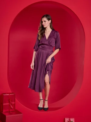 Sukienka midi Plum Affair XS