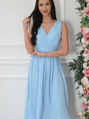 Sukienka midi rozkloszowana baby blue Ivonne Roco