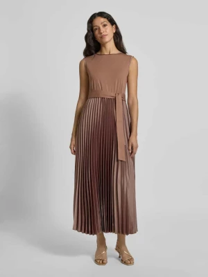 Sukienka midi rozkloszowana z dodatkiem lyocellu i wiskozy model ‘SAMUELE’ Weekend Max Mara