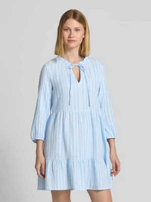 Sukienka midi taliowana z czystej bawełny model ‘NANNA’ Vero Moda