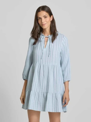 Sukienka midi taliowana z czystej bawełny model ‘NANNA’ Vero Moda