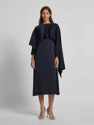 Sukienka midi taliowana z odpinaną częścią naramienną s.Oliver BLACK LABEL