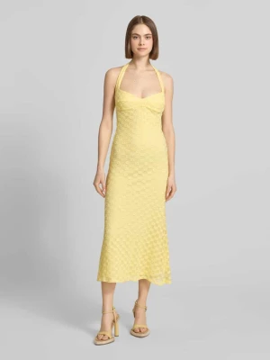 Sukienka midi typu neckholder model 'MARIKO' bardot