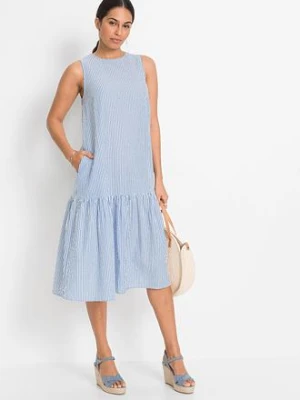 Sukienka midi w fasonie o linii litery A bonprix