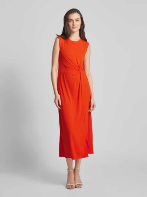 Sukienka midi w jednolitym kolorze Esprit