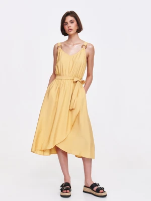 Sukienka midi w kolorze żółtym Top Secret
