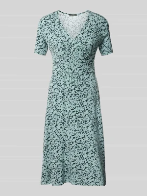 sukienka midi w kopertowy styl z dekoltem w serek Zero