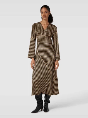 Sukienka midi w kopertowym stylu model ‘Amber’ NEO NOIR