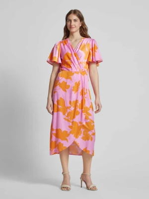Sukienka midi w kopertowym stylu model ‘NAKITA’ Vila