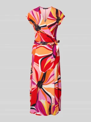 Sukienka midi w kopertowym stylu z bocznym wiązaniem Betty Barclay