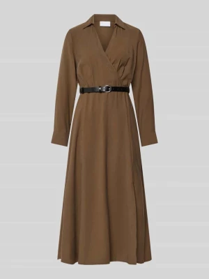 Sukienka midi w kopertowym stylu z paskiem Jake*s Collection