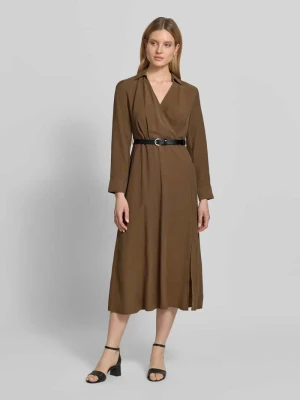 Sukienka midi w kopertowym stylu z paskiem Jake*s Collection