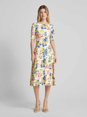 Sukienka midi w kwiatowe wzory Lauren Ralph Lauren