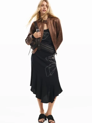 Sukienka midi w kwiaty Desigual