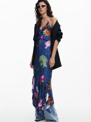 Sukienka midi w kwiaty Desigual
