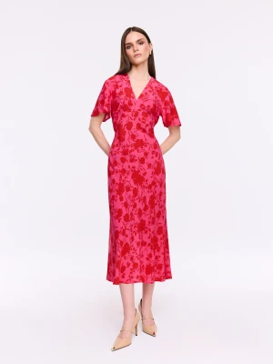 Sukienka midi w kwiaty TARANKO