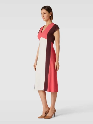 Sukienka midi w stylu Colour Blocking model ‘Debrany’ Boss