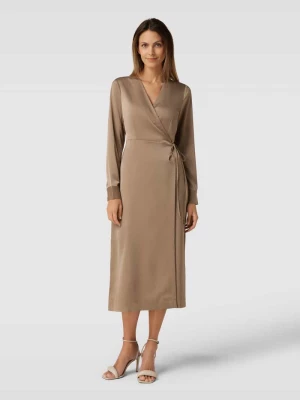 Sukienka midi w stylu kopertowym model ‘PELLA’ YAS