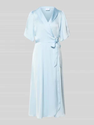 Sukienka midi w stylu kopertowym model 'VIENNA RAVENNA' Vila