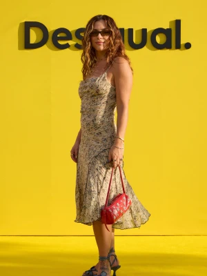 Sukienka midi w stylu rustykalnym Desigual