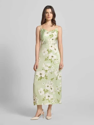 Sukienka midi we wzór na całej powierzchni model 'RAVENNA' Vila