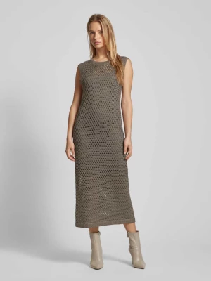 Sukienka midi z ażurowym wzorem model ‘OLIVIA’ Vero Moda