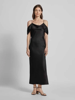 Sukienka midi z cienkimi ramiączkami model ‘Kendala’ HUGO