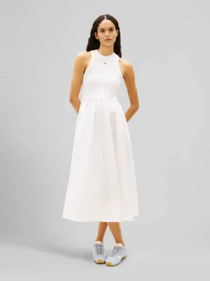 Sukienka midi z czystej bawełny Tommy Jeans