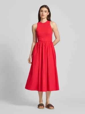 Sukienka midi z czystej bawełny Tommy Jeans