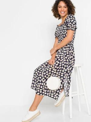 Sukienka midi z czystej wiskozy bonprix