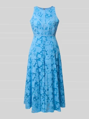 Sukienka midi z czystej wiskozy model 'Lee' Ted Baker Jasnoniebieski