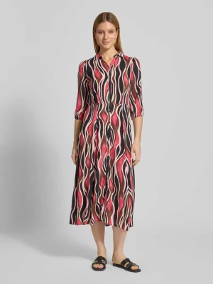 Sukienka midi z czystej wiskozy o kroju regular fit model „Cammi” Soyaconcept