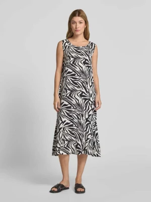 Sukienka midi z czystej wiskozy z dekoltem w łódkę Betty Barclay