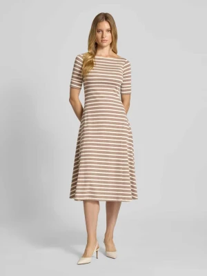 Sukienka midi z dekoltem w łódkę model ‘MUNZIE’ Lauren Ralph Lauren