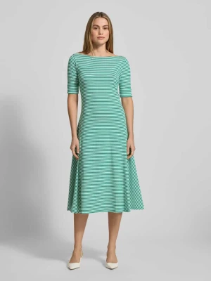 Sukienka midi z dekoltem w łódkę model ‘MUNZIE’ Lauren Ralph Lauren